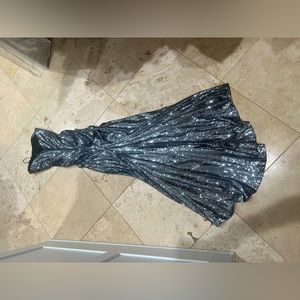 Nicole Miller Mermaid Sequin Gown